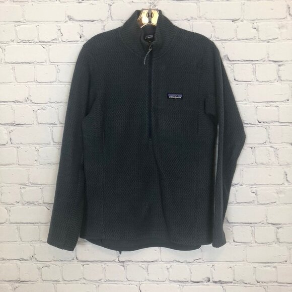 Patagonia Women's R1 Air Fleece Zip-Neck Size M Gray 1/2 Zip - Picture 1 of 8